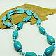 Beads turquoise thread 50 cm. Necklace. Selberiya shop. My Livemaster. Фото №5