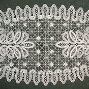 Для дома и интерьера handmade. Livemaster - original item Napkin WINTER LAKE Vologda Vyatka lace. Handmade.