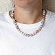 Natural opal beads, opal choker, pink opal necklace. Necklace. Irina Moro. My Livemaster. Фото №6