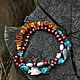 Бусы Янтарное море. Колье. Мария Полякова mashavp (mashavp-beads). Ярмарка Мастеров.  Фото №5