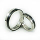 White gold rings with black titanium. Rings. asgdesign. My Livemaster. Фото №5