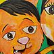 Painting children's portrait of children in the form of cats. Pictures. paintmart (oikos). My Livemaster. Фото №5