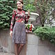 Knitted skirt 'leaf fall'. Skirts. Lace knitting workshop. Lidiya.. Online shopping on My Livemaster.  Фото №2