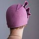 Order Hat velour 'pink rose'. adis. Livemaster. . Hats1 Фото №3