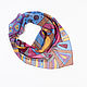 Order Silk handkerchief 'Sunset in San Marino', chiffon, batik. ArtBeklov. Livemaster. . Shawls1 Фото №3