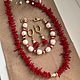 Браслет из жемчуга и коралла. Браслет из бусин. Katerina Moroz accessories for you (katerinamoroz). Ярмарка Мастеров.  Фото №5