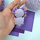Брелок "Фиолетовый Аксолотль". Брелок. ✩Amigurumi✩My little workshop. Интернет-магазин Ярмарка Мастеров.  Фото №2