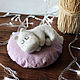 Sleeping mumitroll. Felted Toy. handmade toys by Mari (handmademari). My Livemaster. Фото №4