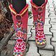 Women's valenki on the sole 'Scarlet flower'. Felt boots. wool gifts. My Livemaster. Фото №5