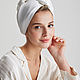 Шелковое полотенце для волос «Natural White», Полотенца, Москва,  Фото №1