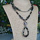 Order Long necklace (with pendant) made of Indian agate. Magic box. Livemaster. . Necklace Фото №3