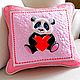 Panda Pillow. Pillow. elena-kornienko. Online shopping on My Livemaster.  Фото №2