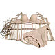 A set of underwear with a transparent linen corset on the straps, Corsets, St. Petersburg,  Фото №1