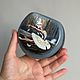 Шкатулка Лаковая миниатюра  «Балет» на морской раковине, Народные сувениры, Москва,  Фото №1