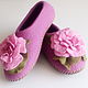 Order Women's felted Slippers from natural wool. Saenko Natalya. Livemaster. . Slippers Фото №3