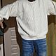 Джемпер  очень большой размер мужской ручной вязки, Джемперы мужские, Челябинск,  Фото №1