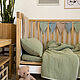 Детское одеяло из муслина, цвет зеленый, Одеяло для детей, Казань,  Фото №1