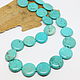Beads Turquoise circle 55 cm. Necklace. Selberiya shop. Online shopping on My Livemaster.  Фото №2