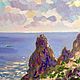 Order  Oil sketch ' rocks of Cape Fiolent». Fine Art for Joy. Livemaster. . Pictures Фото №3