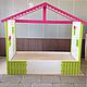 Bed - cabin is a fabulous place for a pleasant baby dreams. Making a canopy or veil will give warmth and comfort in the nursery.