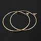 Rings earrings 30mm gold-plated th. Korea (3631), Schwenzy, Voronezh,  Фото №1