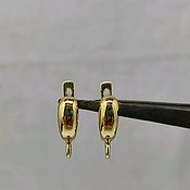 Швензы позолоченное серебро 925 с английским замком №1.1, Швензы, Староминская,  Фото №1