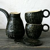 Посуда handmade. Livemaster - original item Turk Set 2 Cups River Stone. Handmade.