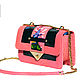Эксклюзивная сумка с ручной вышивкой бисером Coral. Классическая сумка. ALEXANDRA TOKAREVA. Интернет-магазин Ярмарка Мастеров.  Фото №2