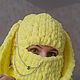  балаклава с ушками и украшениями. Балаклавы. Наталья  Malinka_Knitwear/ Вязание. Интернет-магазин Ярмарка Мастеров.  Фото №2