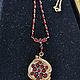 Vintage garnet necklace red brass. Vintage necklace. Antiki777. My Livemaster. Фото №6