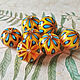 Бусина лэмпворк "Этно-Джаз". Бусины. Natalia Korolyuk lampwork beads. Ярмарка Мастеров.  Фото №5