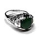 Заказать Перстень мужской из серебра Two Skulls SAR26-03-Jade. Blacksilver. Ярмарка Мастеров. . Кольца Фото №3