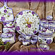 Order A set of wooden utensils for the kitchen, 'Lilac roses'. Lavka (shebbysh). Livemaster. . Dinnerware Sets Фото №3