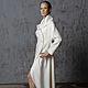 Order Coat winter white boiled wool for spring, light and warm. Voielle. Livemaster. . Coats Фото №3