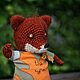 Лис и the куры. Амигуруми куклы и игрушки. Валерия Ульрих (dobrotoys). Ярмарка Мастеров.  Фото №5