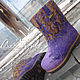 Валяные ботинки Детские " Фиолет ", Ботинки, Ереван,  Фото №1