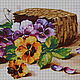 Kit embroidery with beads 'BASKET WITH FLOWERS'. Embroidery kits. Beaded embroidery from Laura. Online shopping on My Livemaster.  Фото №2
