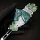 Natural Agate hairpin with aquamarine beads Svoboda. Hairpins. TADAM-jewelry (TADAM-jewelry). My Livemaster. Фото №4