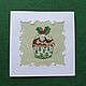 Cross stitch postcard Christmas cup cakes & Christmas Pudding. Cards. FavoriteStitch. My Livemaster. Фото №5