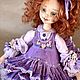 Violetta. Author's textile doll collectible. Dolls. AlbinaDolls. My Livemaster. Фото №5
