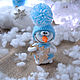 Snowman knitted in a hat, Stuffed Toys, Lipetsk,  Фото №1
