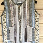 Одежда handmade. Livemaster - original item vests: Quilted vest 