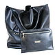 Order Bag leather Bag black bag shopping Bag large shopper t-shirt Bags. BagsByKaterinaKlestova (kklestova). Livemaster. . Sacks Фото №3