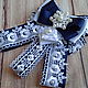 Dark blue bow brooch, Ties, Belgorod,  Фото №1