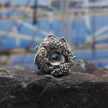 Украшения ручной работы. Ярмарка Мастеров - ручная работа Бусина Рыбы. Handmade.