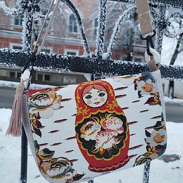 Сумка "Матрёшка" русский стиль. . Сумки ручной работы - Ярмарка Мастеров Сумки ручной работы. Ярмарка Мастеров - ручная работа Сумка "Матрёшка" русский стиль. Handmade.