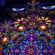 Order Meditative fluorescent canvas 'Observer». Fractalika. Livemaster. . Ritual attributes Фото №3