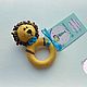 Teether 'Lion-rattle'. Teethers and rattles. slingobusy. Online shopping on My Livemaster.  Фото №2