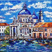 Картины и панно handmade. Livemaster - original item Venice Grand canal oil painting. Handmade.
