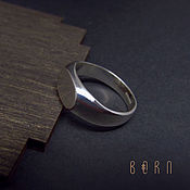 Перстень: Серебряный перстень "Зима" с лабрадоритом
